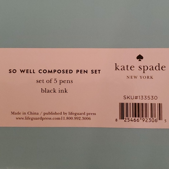 Kate Spade 'So Well Composed' pen set. 5 pens. NWT - Picture 3 of 3